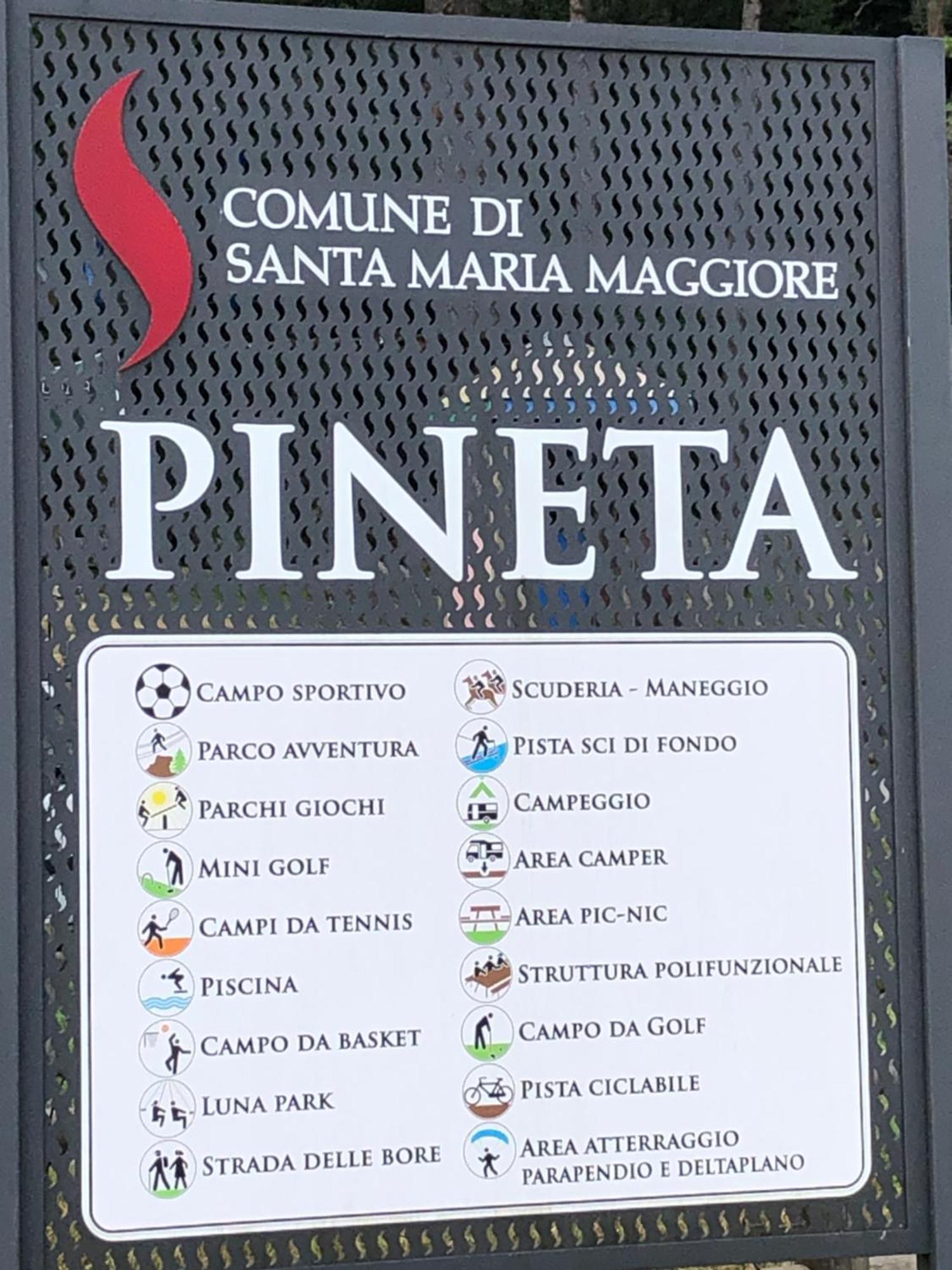 La Pineta Santa Maria Maggiore Locazione Turistica Экстерьер фото